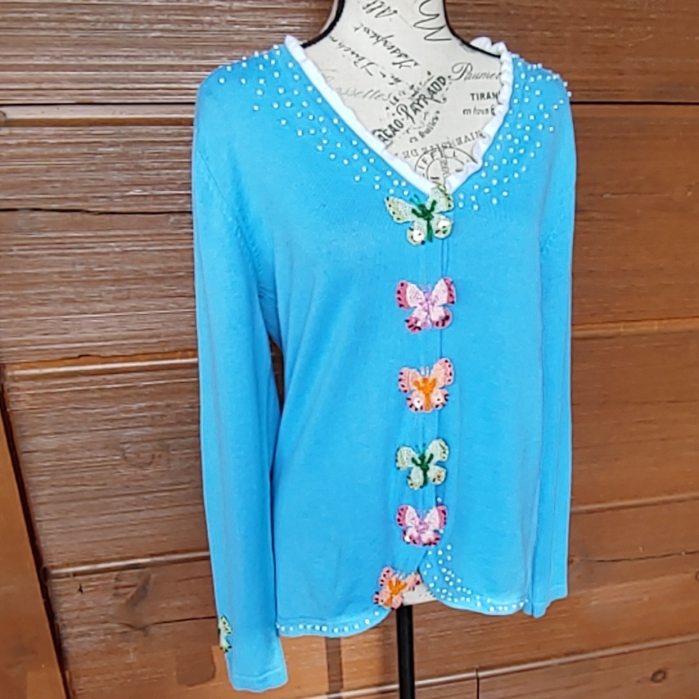 J two New York embellished cardigan.
